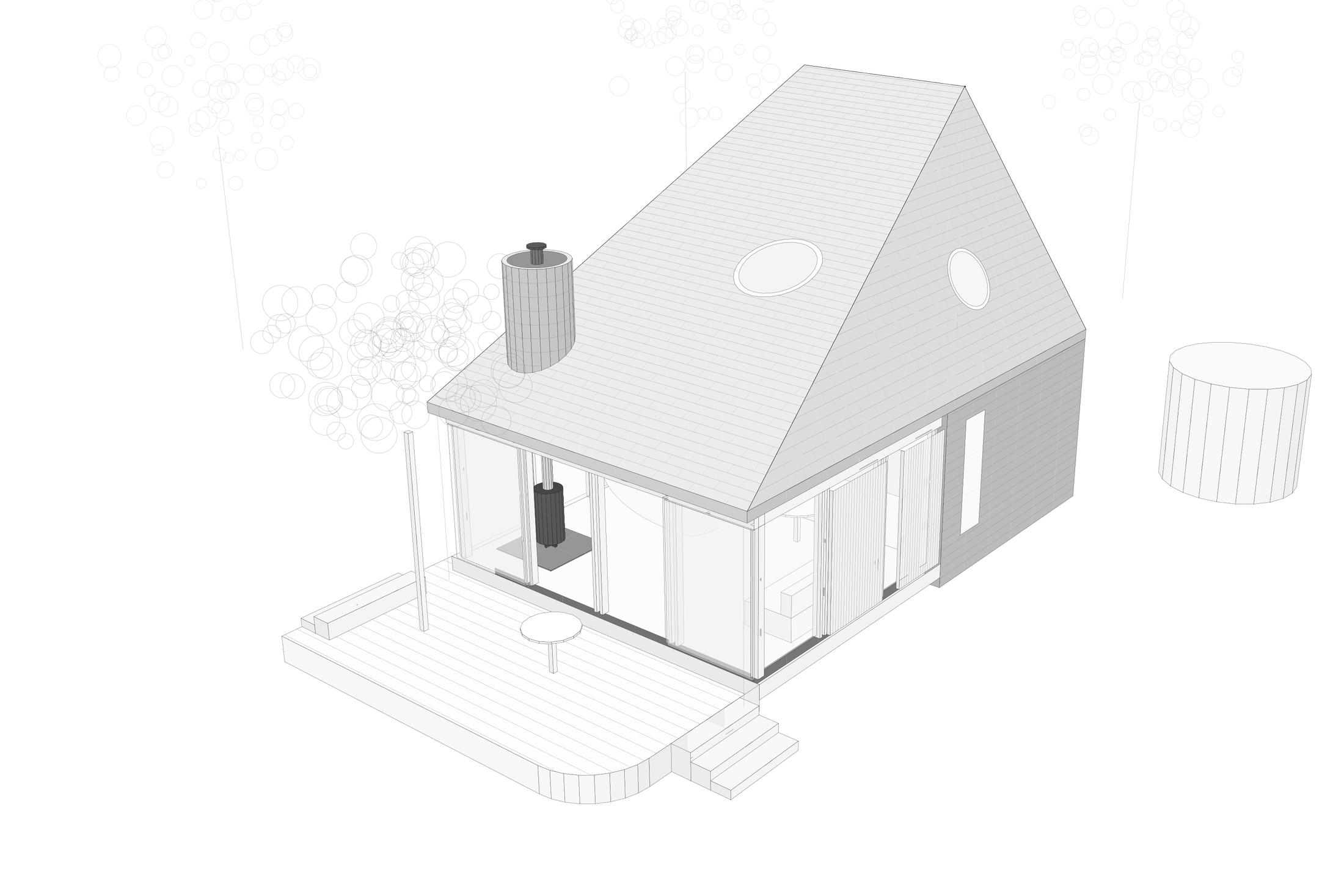 Lantern Loft, axonometric