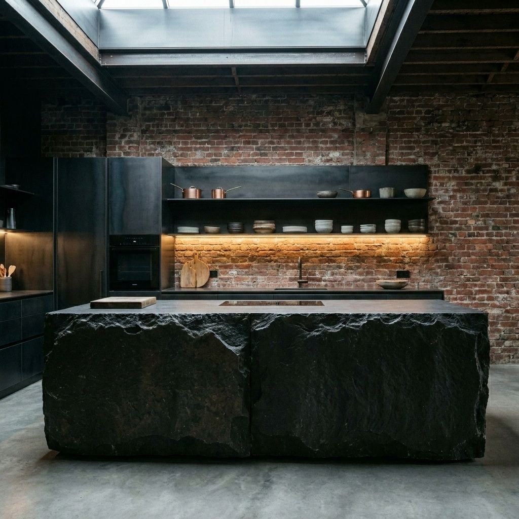 Interior design & visualisation — Industrial — Kitchen, Concept, view 2